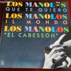 Discos de vinilo: LOS MANOLOS - QUE TE QUIERO - MAXI SINGLE.12 - 1994