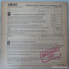 Discos de vinilo: UB40 - SIGNING OFF (LP GRADUATE 1980 ESPAÑA). Lote 309747673