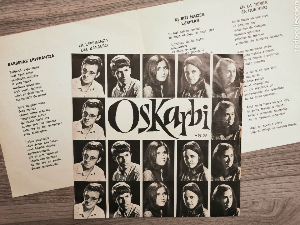 Discos de vinilo: OSKARBI - ep Herri Gogoa 1971 - Foto 1