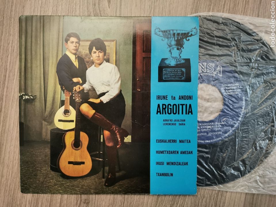 Discos de vinilo: IRUNE TA ANDONI ARGOITIA. ep CINSA 1968 - Foto 1