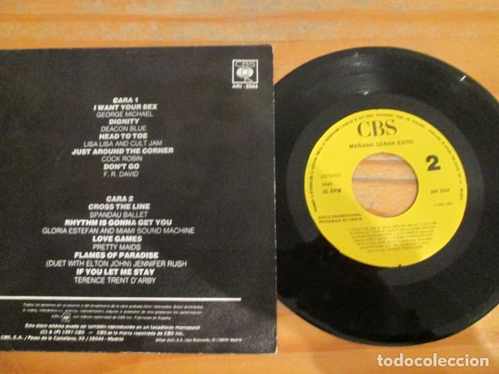 Discos de vinilo: CBS. MA&Ntilde;ANA SER&Aacute;N &Eacute;XITOS. Single Promocional 1987 - Foto 2