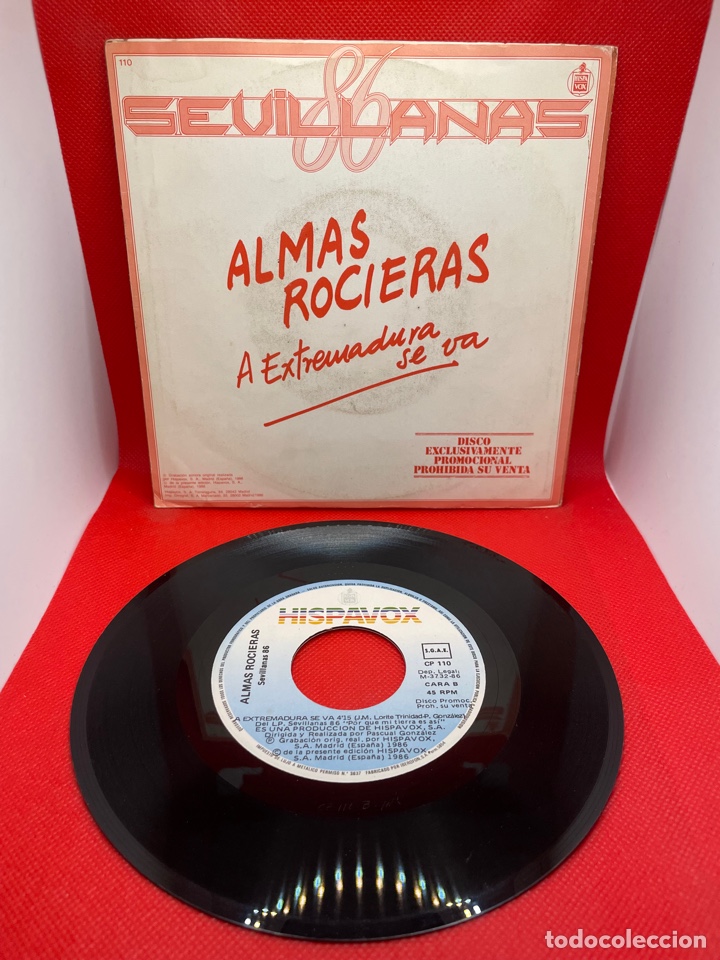 Discos de vinilo: Los Marisme&ntilde;os - Sevillanas 86 - Foto 2