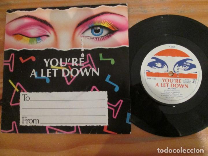 Discos de vinilo: DEBBIE MAC - You&acute;re a Let Down. UK Edition 1987 - Foto 1