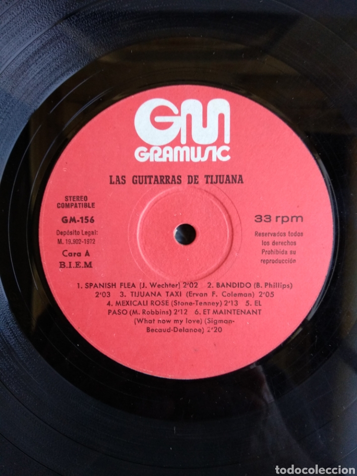 Discos de vinilo: LAS GUITARRAS DE TIJUANA, GRAMUSIC, 1972 - Foto 3