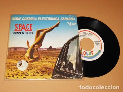Discos de vinilo: SPACE - RUNNING IN THE CITY - SINGLE - 1977 - Foto 1