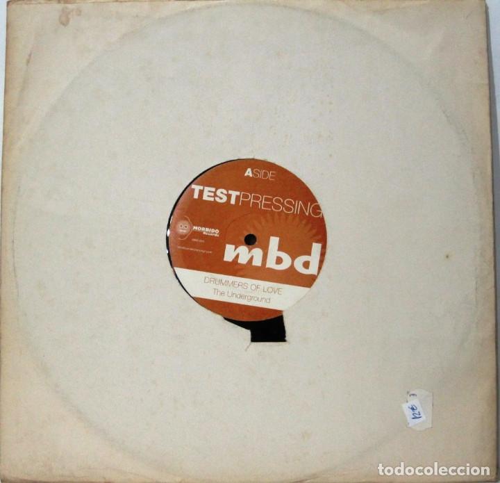 Discos de vinilo: TEST PRESSING - MBD - DRUMMERS OF LOVE - MAXI SINGLE - Foto 2
