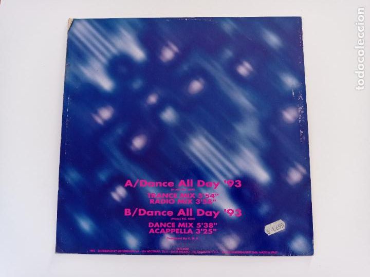 Discos de vinilo: F.D.R.--dance all day.maxi italia - Foto 2