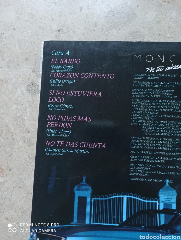 Discos de vinilo: Moncho. Por tu mirada - Foto 2