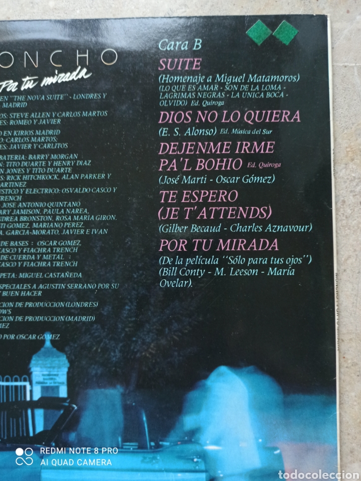 Discos de vinilo: Moncho. Por tu mirada - Foto 3