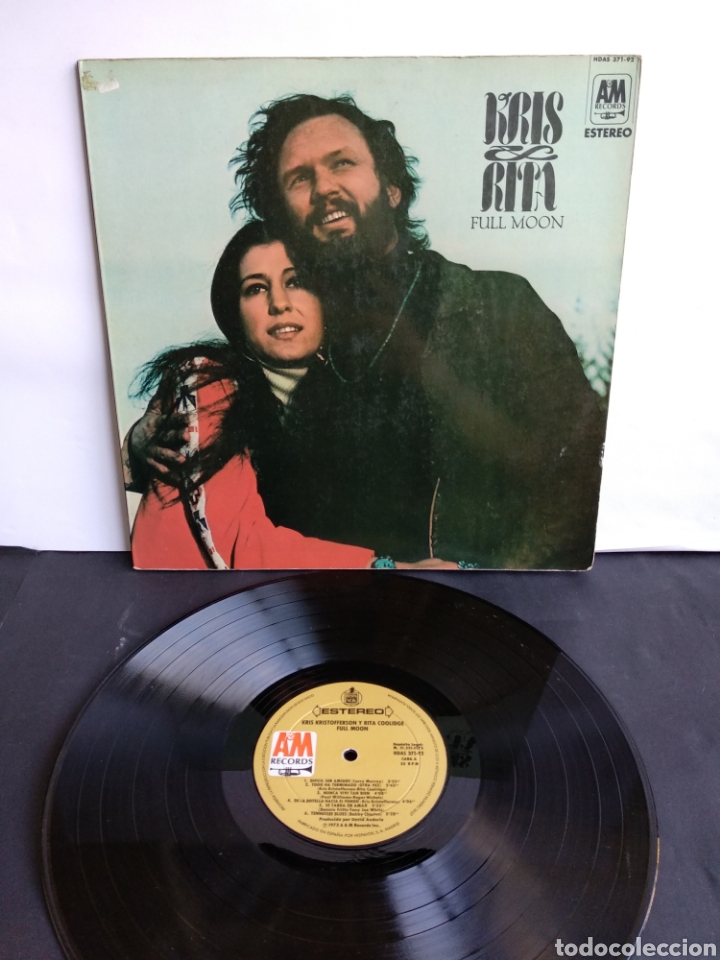 Discos de vinilo: *KRIS & RITA, FULL MOON, HISPAVOX, 1973 A2 - Foto 1