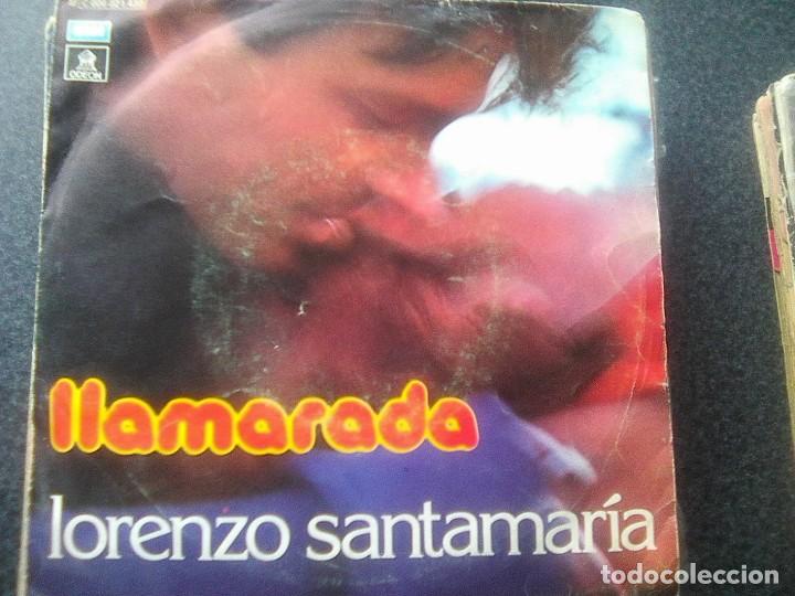 Discos de vinilo: Lorenzo Santamar&iacute;a - llamarada (Emi, 1977) - Foto 1