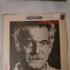 Discos de vinilo: * GEORGES BRASSENS. ED. LA CHANSON VOL.1. 1980, ESPAÑA. 91 98 360. DISCO VG+. CARÁTULA VG+.