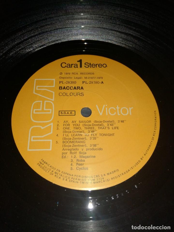 Discos de vinilo: BACCARA-COLOURS-ORIGINAL ESPA&Ntilde;OL 1979 - Foto 3