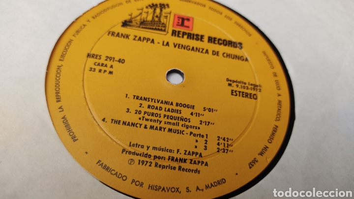 Discos de vinilo: Disco vinilo LP FRANK ZAPPA - Foto 3