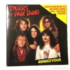 Discos de vinilo: TYGERS OF PAN TANG – RENDEZVOUS / LIFE OF CRIME , FUNDA-POSTER UK 1982 MCA RECORDS. Lote 309950883