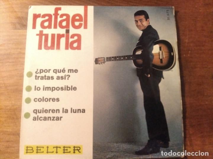 Discos de vinilo: RAFAEL TURIA - Colores + 3 ********** RARO EP 1966 VERSI&Oacute;N DONOVAN - Foto 1