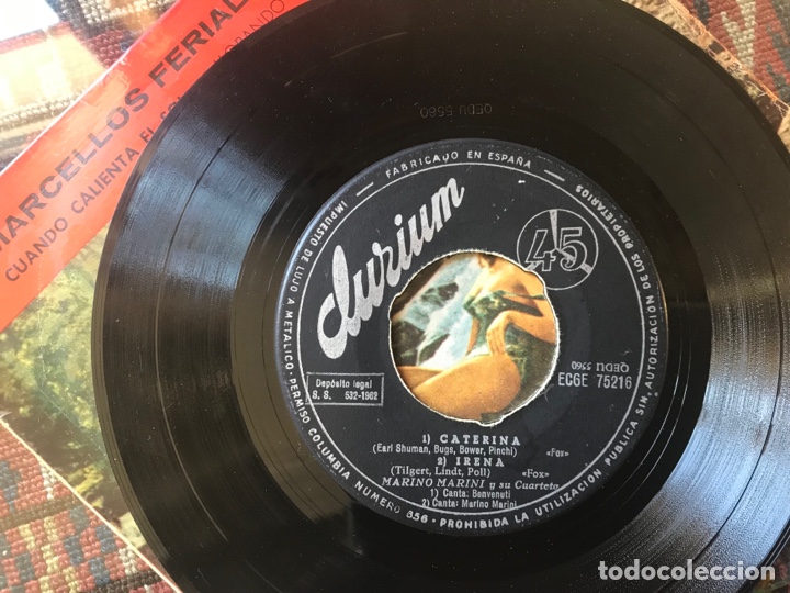 Discos de vinilo: Marino Marini y su cuarteto. Cuando calienta el sol - Foto 4