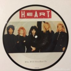 Discos de vinilo: HEART ‎– WHO WILL YOU RUN TO / NOBODY HOME , UK 1987 CAPITOL RECORDS