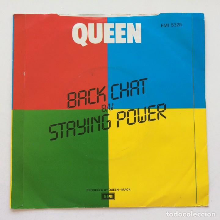 Discos de vinilo: Queen &lrm;&ndash; Back Chat / Staying Power , UK 1982 EMI* - Foto 2