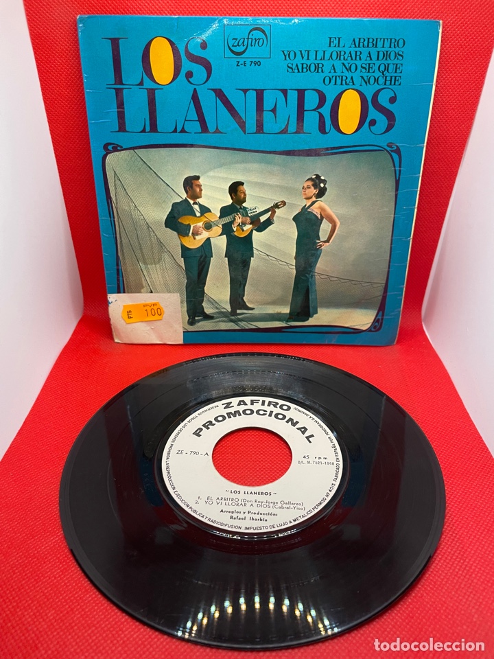 Discos de vinilo: Los Llaneros - El Arbitro- 1968 Disco Promocional - Foto 1