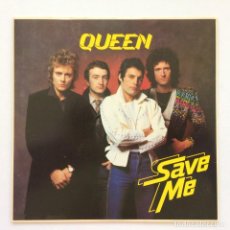 Discos de vinilo: QUEEN ‎– SAVE ME / LET ME ENTERTAIN YOU , UK 1980 EMI. Lote 310057943