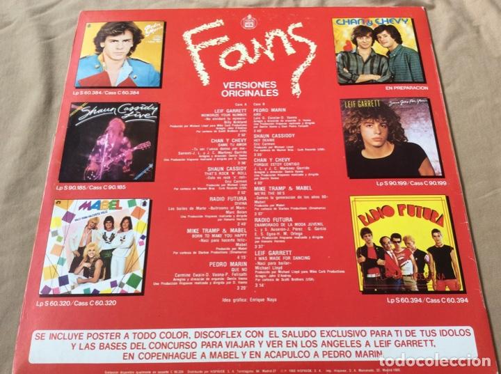Discos de vinilo: FANS - VERSIONES ORIGINALES. HISPAVOX ESPA&Ntilde;A 1980. - Foto 2