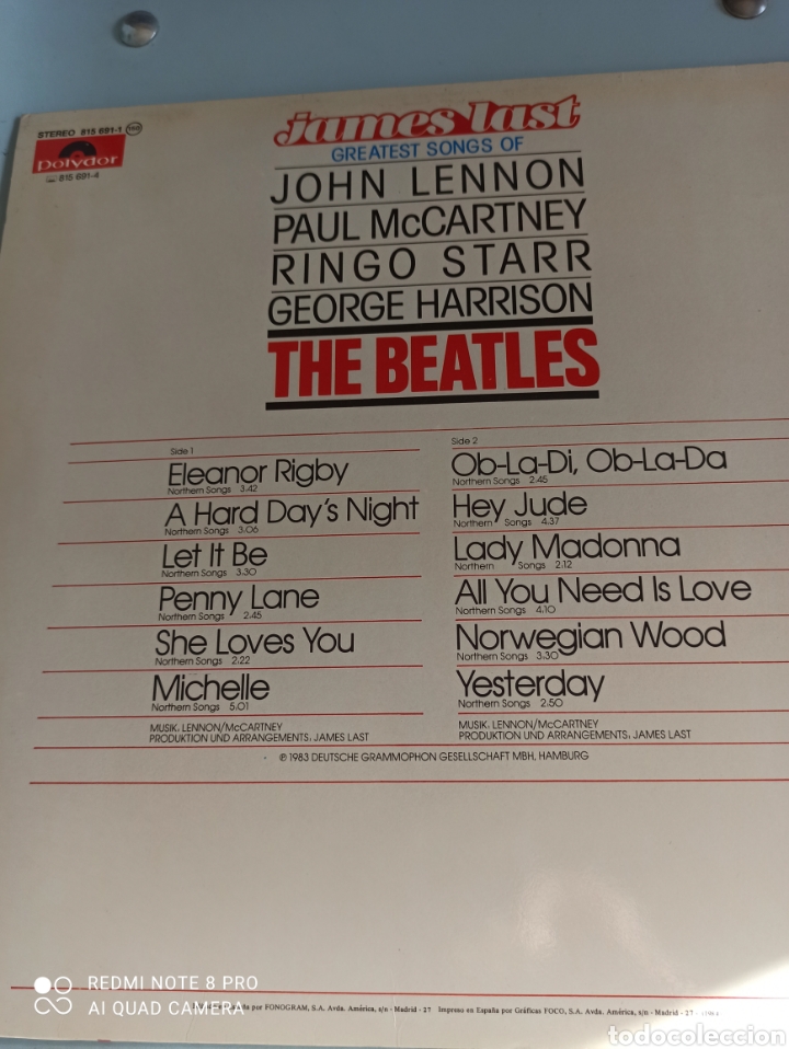 Discos de vinilo: James Last. The Beatles - Foto 2