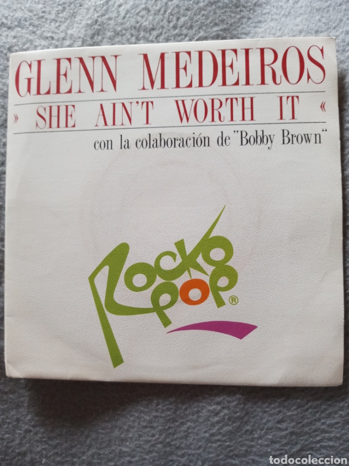 Discos de vinilo: Glenn Medeiros-she aint worth it..disco vinilo single - Foto 1