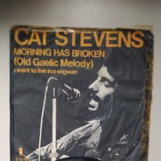 Discos de vinilo: CAT STEVENS. MORNING HAS BROKEN / GLAD I'M ALIVE. ISLAND RECORDS 1972. Lote 310100258
