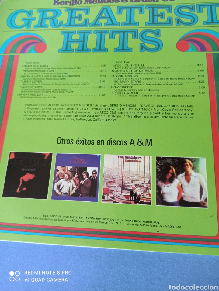 Discos de vinilo: S&eacute;rgio Mendes & Brasil 66 - Foto 3