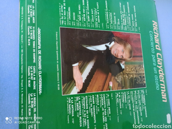 Discos de vinilo: 2 LPs Richard Clayderman - Foto 3