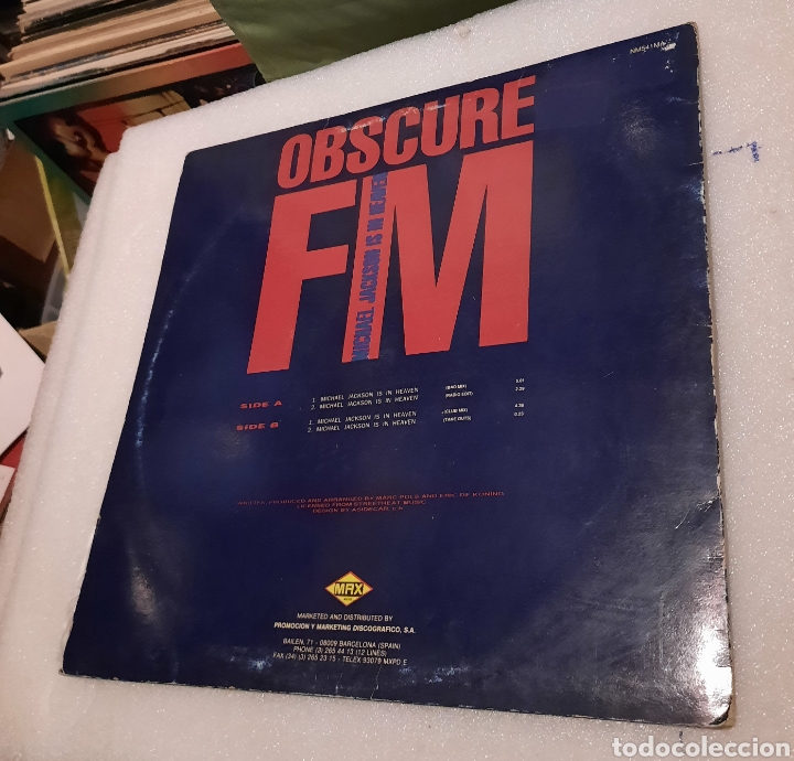 Discos de vinilo: Obscure FM - Michael Jackson is in heaven - Foto 2