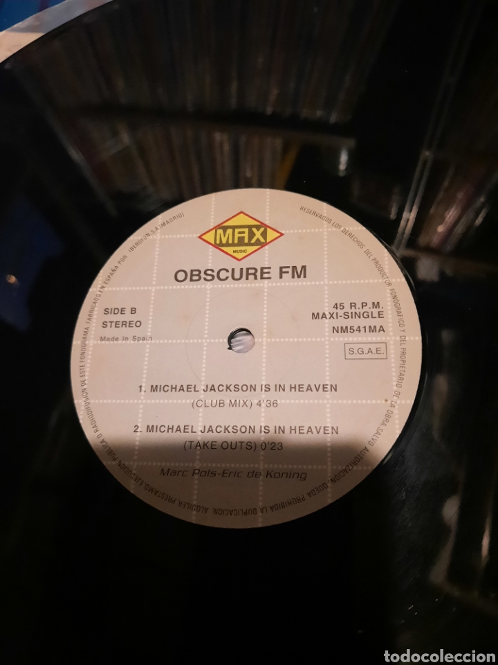 Discos de vinilo: Obscure FM - Michael Jackson is in heaven - Foto 3