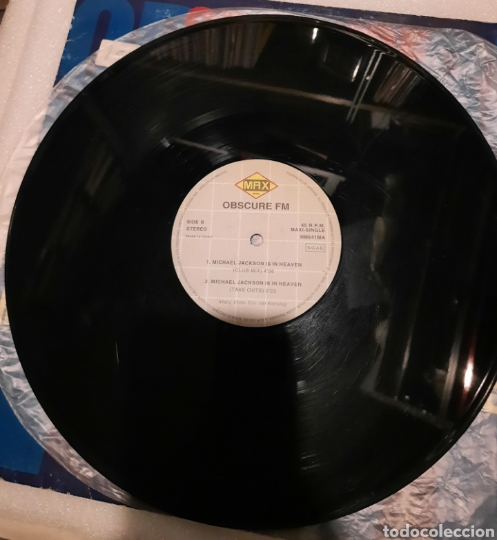 Discos de vinilo: Obscure FM - Michael Jackson is in heaven - Foto 4