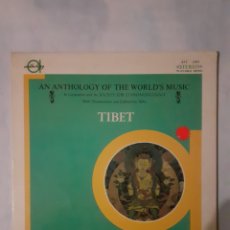 Discos de vinilo: ANTHOLOGY OF THE WORLD'S MUSIC. MUSIC OF TIBET. USA, 1970. GATEFOLD. LIBRETO EN INGLÉS. EX EX