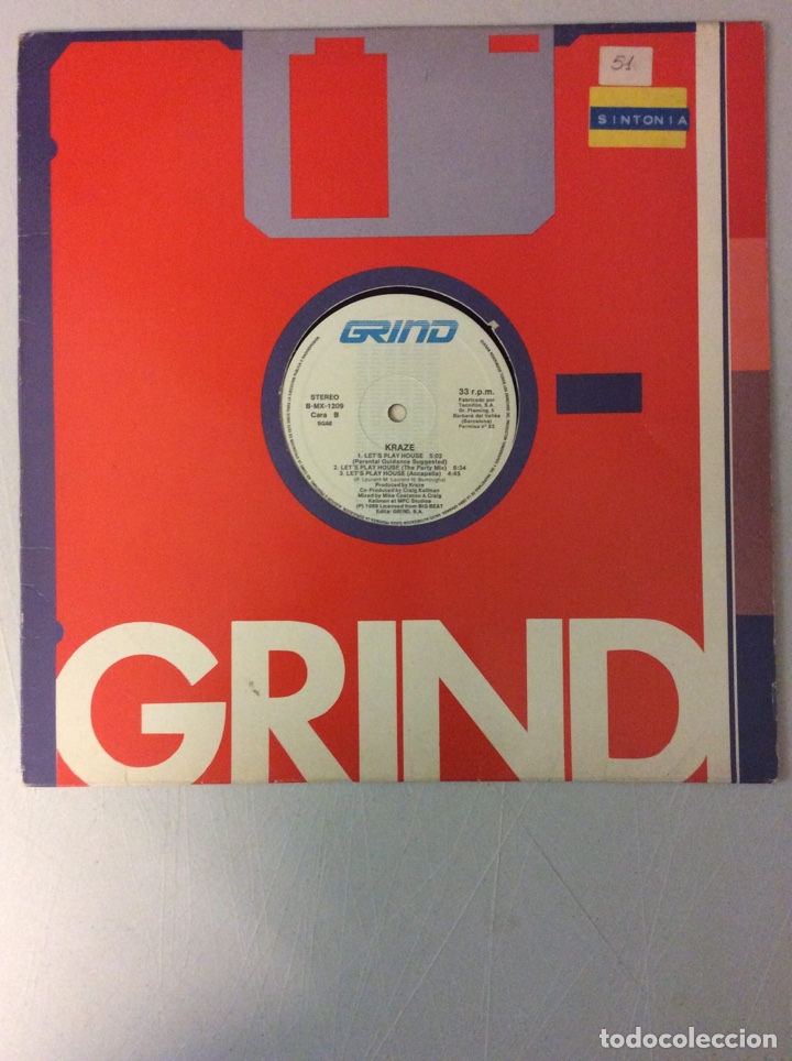 Discos de vinilo: Kraze. Let&rsquo;s play house. Grind. - Foto 1