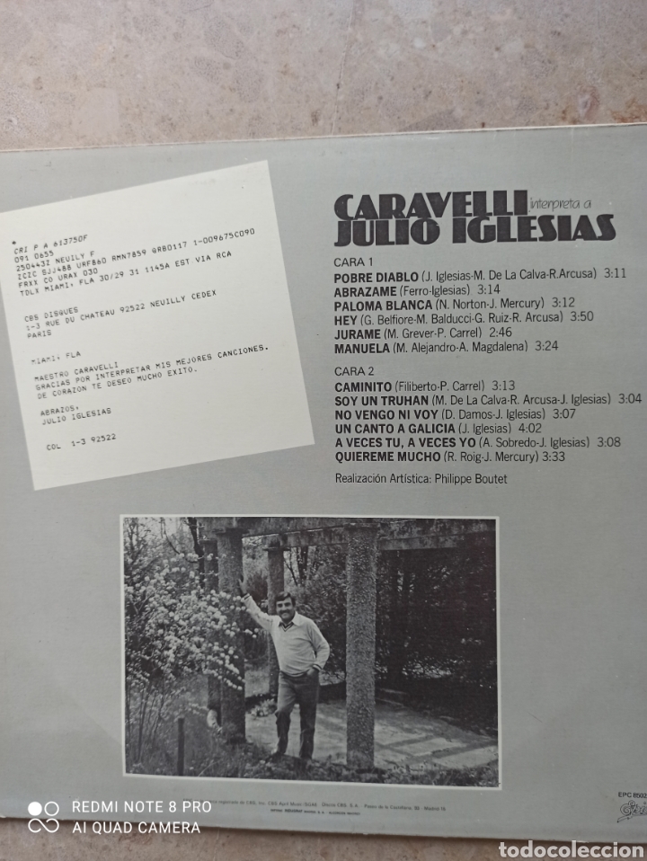 Discos de vinilo: Caravelli interpreta a Julio Iglesias - Foto 2