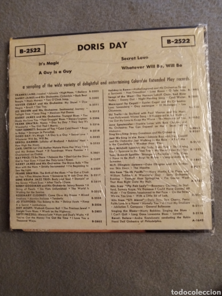 Discos de vinilo: Doris Day-its magic+3..disco vinilo EP - Foto 2