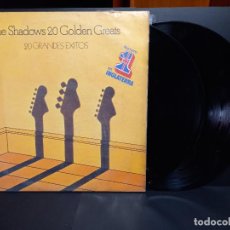 Discos de vinilo: DOBLE LP THE SHADOWS – 20 GOLDEN GREATS = 20 GRANDES EXITOS SPAIN 1977 PEPETO