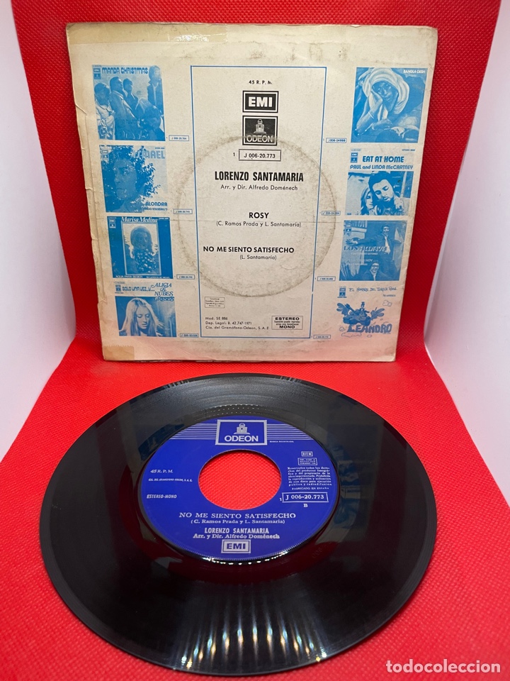Discos de vinilo: Lorenzo Santamar&iacute;a - Rosy - 1971 - Foto 2