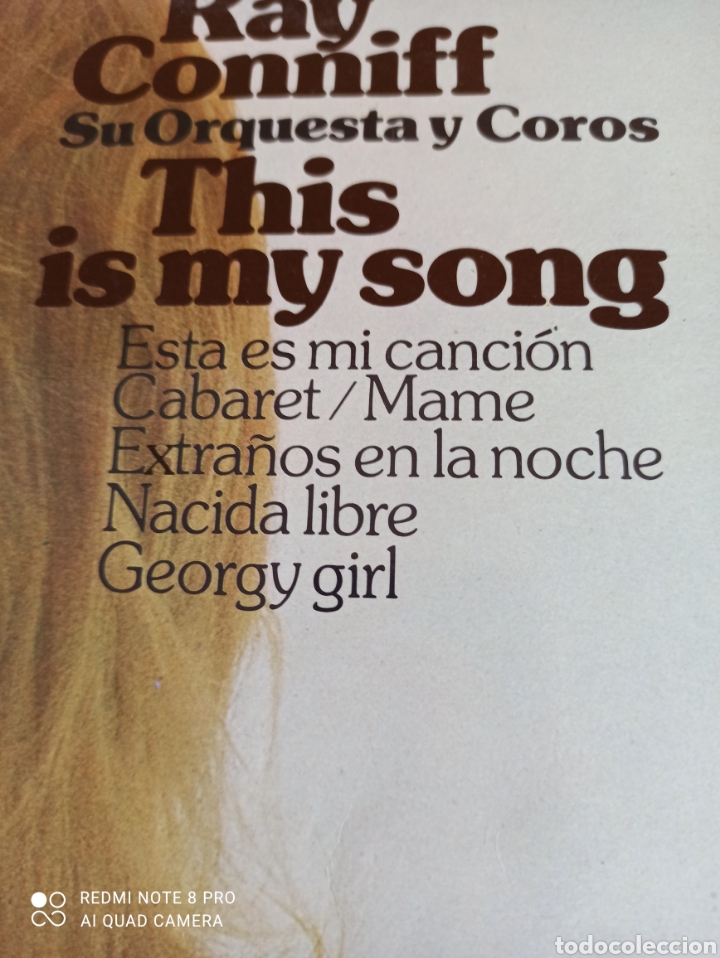 Discos de vinilo: Ray Conniff su orquesta y coros. This is My song - Foto 2