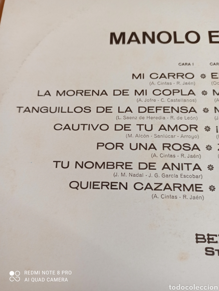 Discos de vinilo: Porompompero. Manolo Escobar - Foto 2
