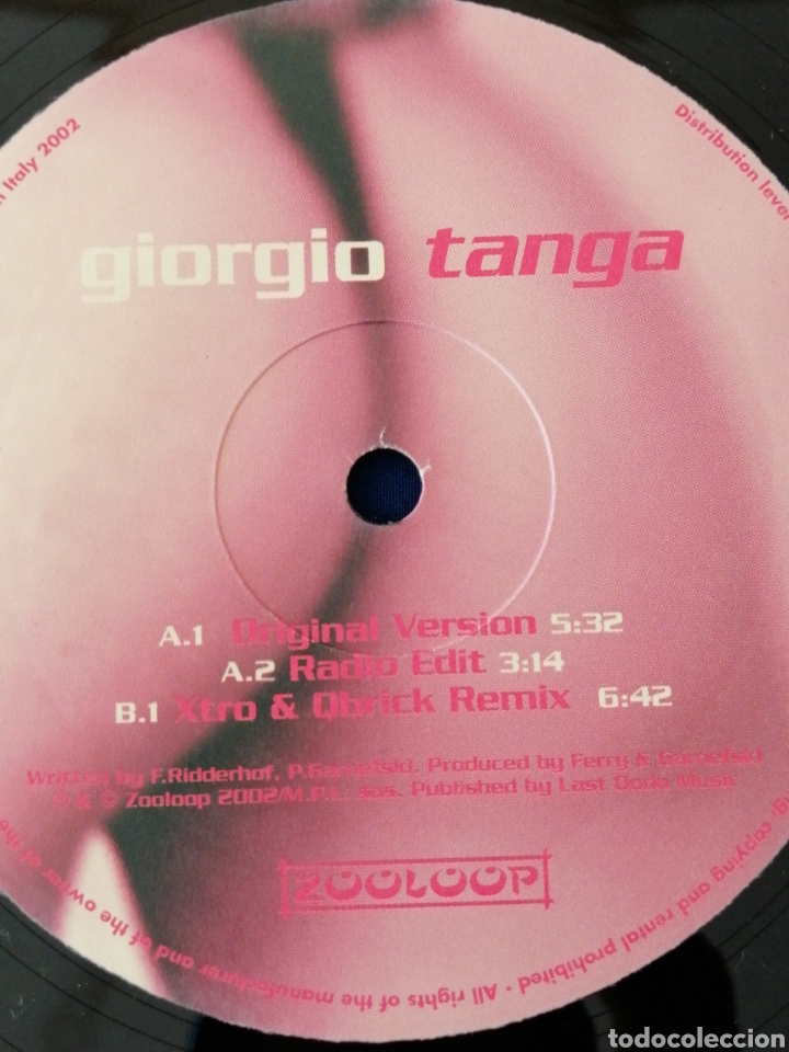 Discos de vinilo: GIORGO - TANGA - Foto 5
