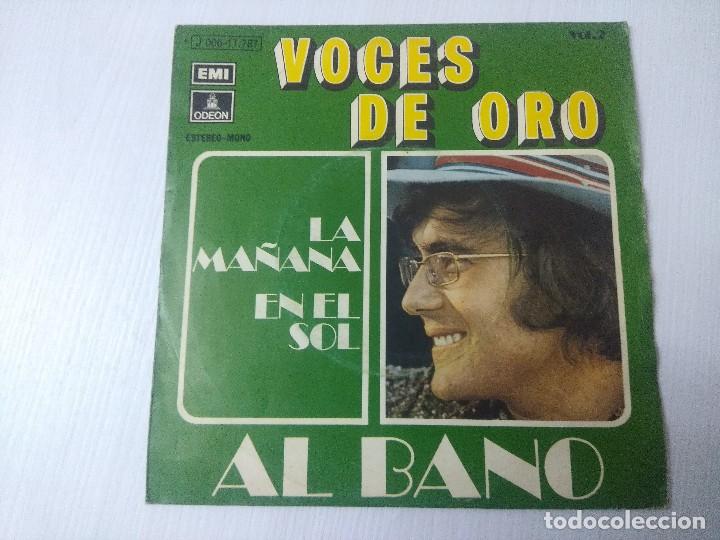 Discos de vinilo: AL BANO/LA MA&Ntilde;ANA/SINGLE. - Foto 1