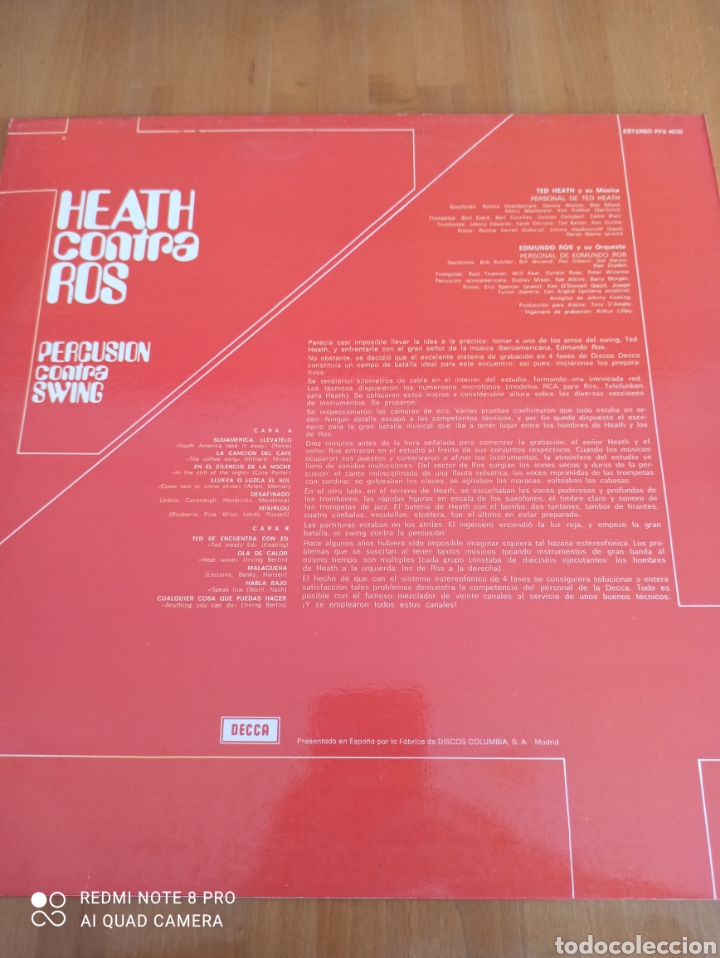 Discos de vinilo: Heath contra Ros - Foto 2
