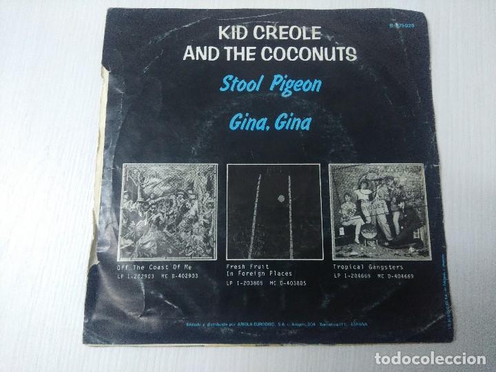 Discos de vinilo: KID CREOLE AND THE COCONUTS/ENDICOTT/SINGLE. - Foto 3