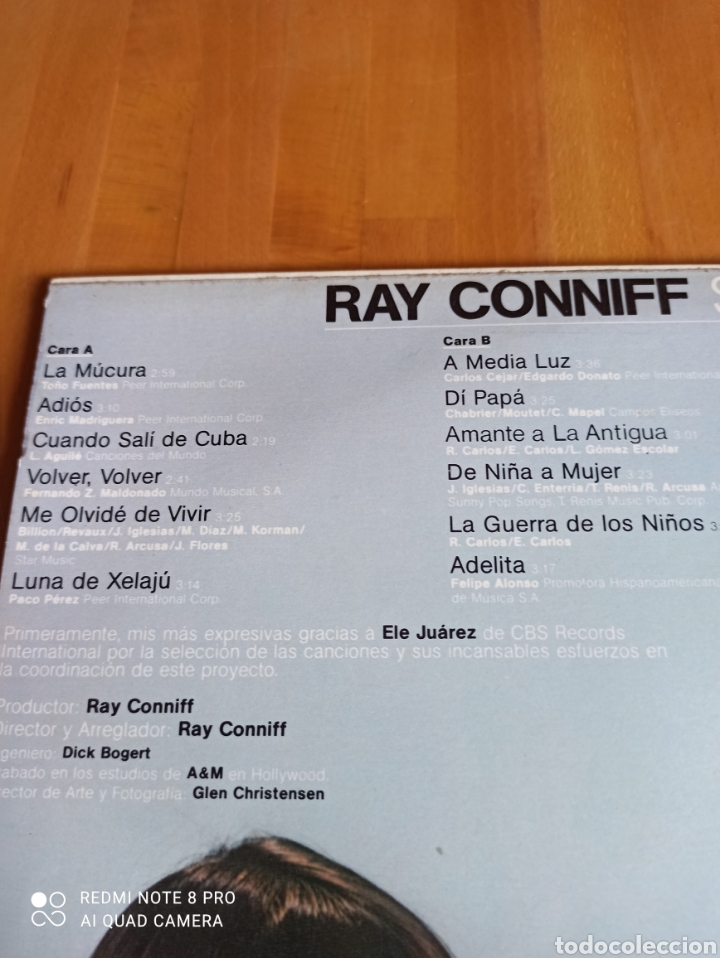 Discos de vinilo: Ray Conniff. Siempre latino - Foto 4