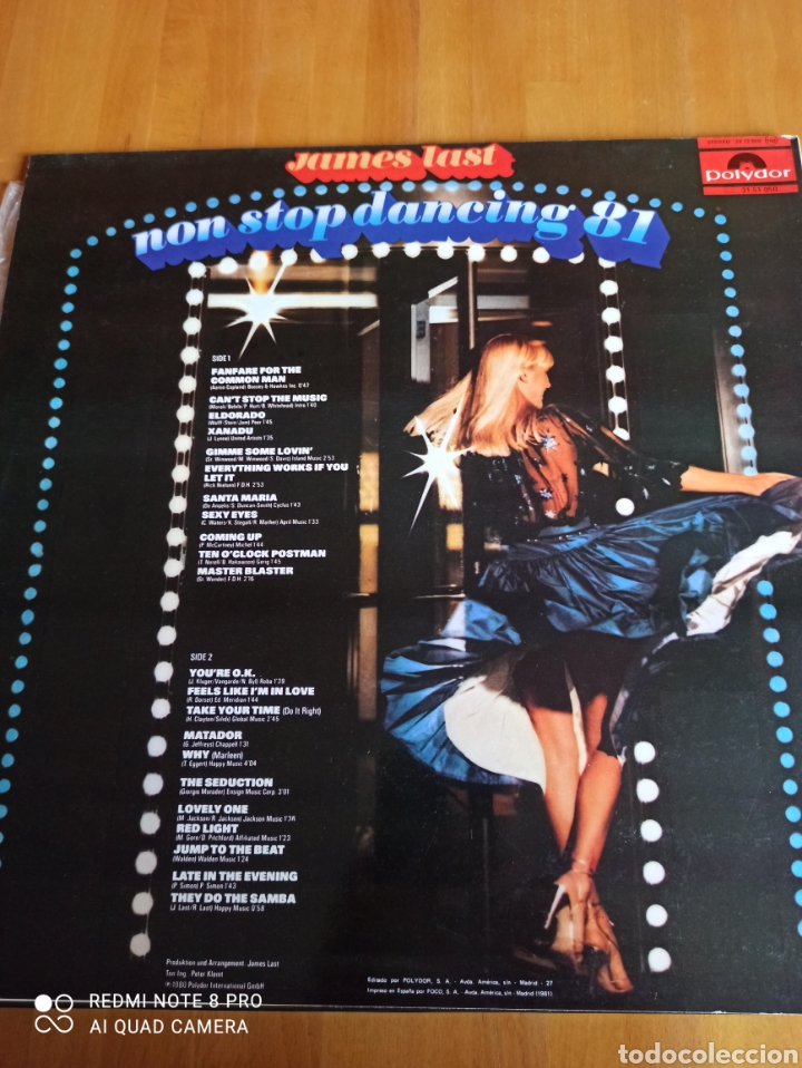 Discos de vinilo: James Last. Nom DTOP dancing 81 - Foto 3
