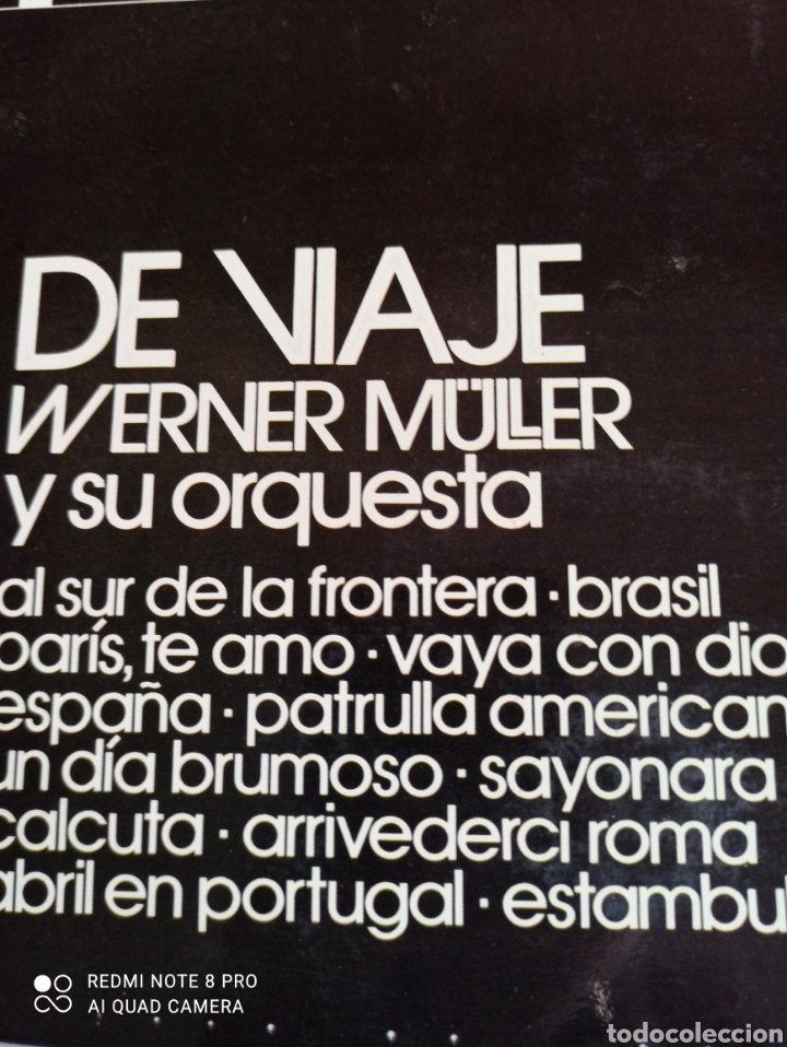 Discos de vinilo: De viaje. Werner M&uuml;ller y su orquesta - Foto 3