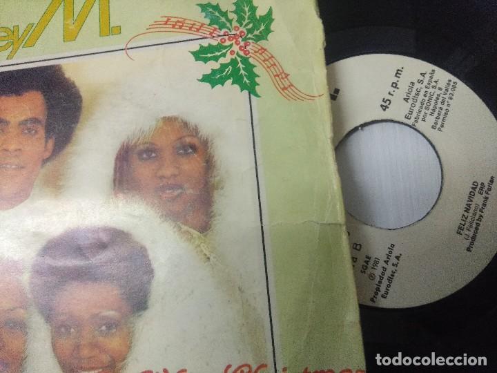 Discos de vinilo: BONEY M/WHITE CHRISTMAS/SINGLE. - Foto 2